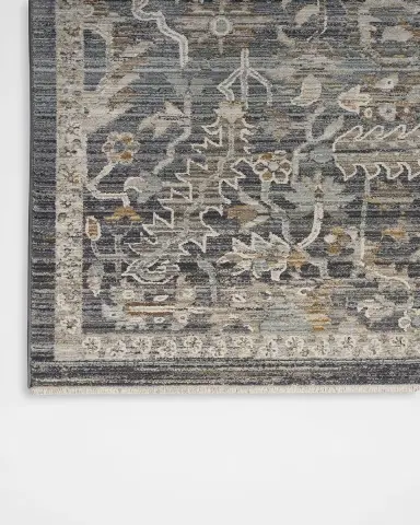 Nourison Lynx Navy Power-Loomed Rug | Thumbnail 3