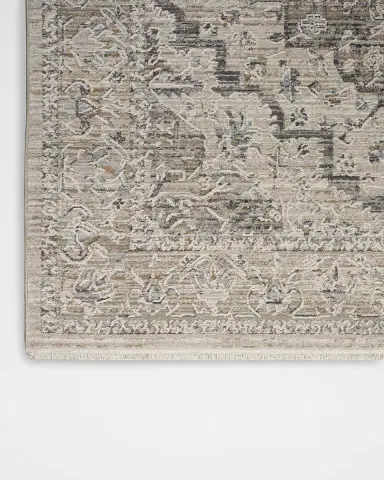 Nourison Lynx Ivory/Taupe Power-Loomed Rug | Thumbnail 3