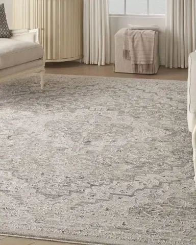 Nourison Lynx Ivory/Taupe Power-Loomed Rug | Thumbnail 7