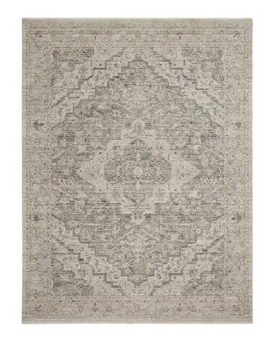 Nourison Lynx Ivory/Taupe Power-Loomed Rug | Thumbnail 1