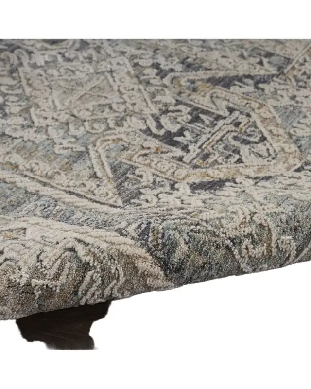 Nourison Lynx Charcoal Power-Loomed Rug