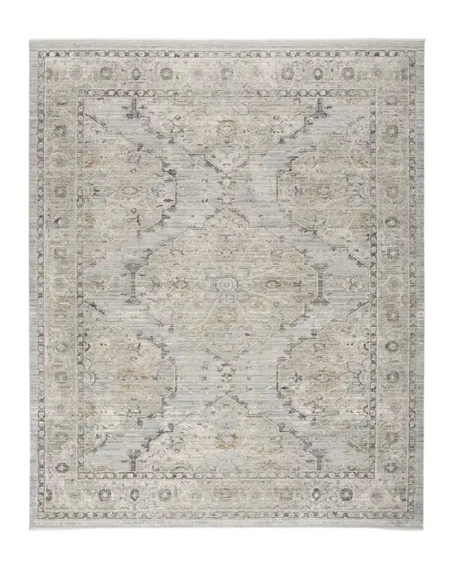 Nourison Lynx Light Blue Power-Loomed Rug