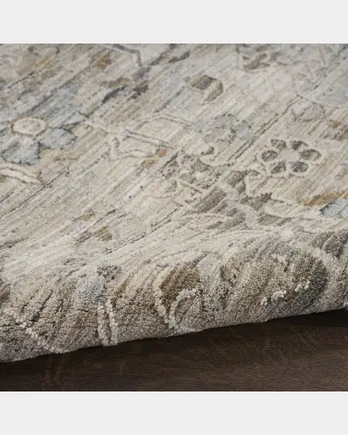 Nourison Lynx Taupe Power-Loomed Rug | Thumbnail 2