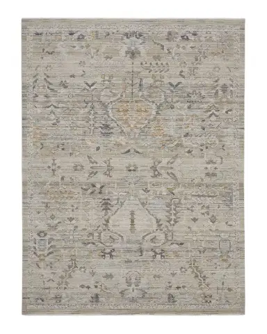 Nourison Lynx Taupe Power-Loomed Rug | Thumbnail 1
