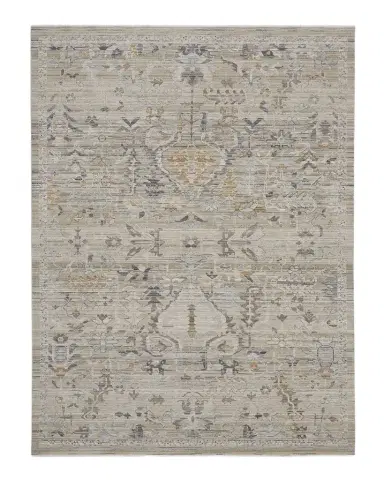 Nourison Lynx Taupe Power-Loomed Rug | Thumbnail 1