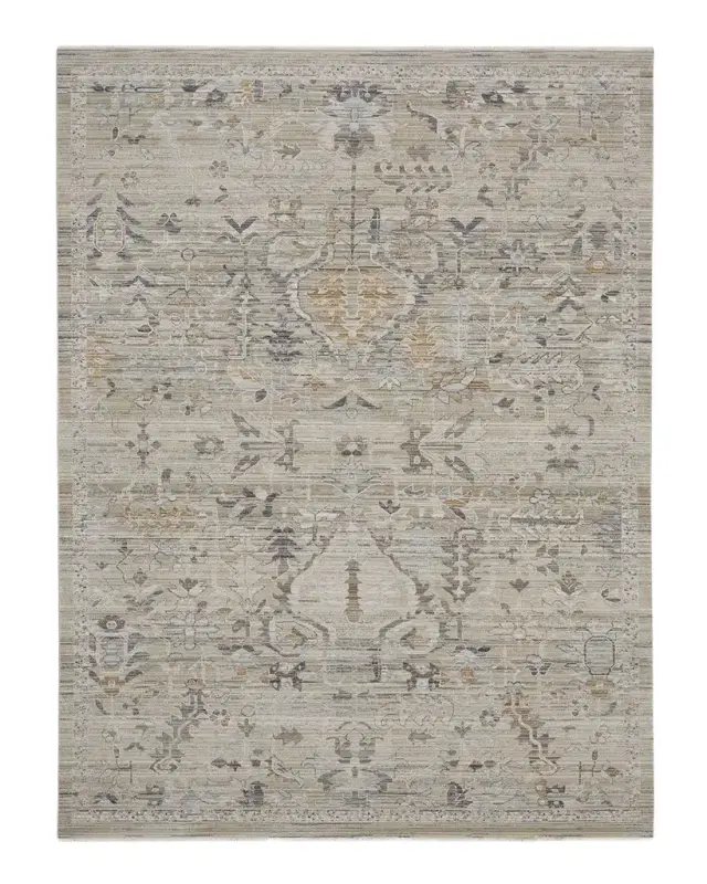 Nourison Lynx Taupe Power-Loomed Rug