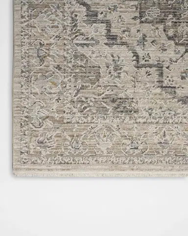 Nourison Lynx Ivory/Taupe Power-Loomed Rug | Thumbnail 3