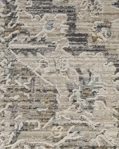 Nourison Lynx Ivory/Taupe Power-Loomed Rug | Thumbnail 6