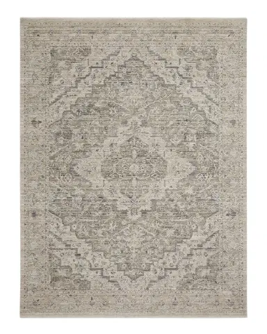 Nourison Lynx Ivory/Taupe Power-Loomed Rug | Thumbnail 1