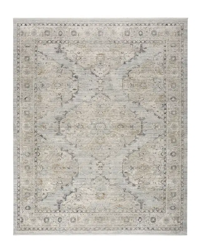 Nourison Lynx Light Blue Power-Loomed Rug