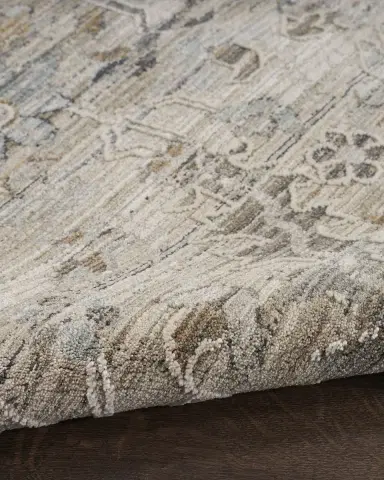 Nourison Lynx Taupe Power-Loomed Rug | Thumbnail 2