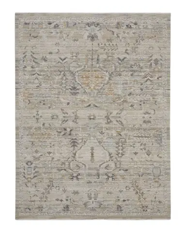 Nourison Lynx Taupe Power-Loomed Rug | Thumbnail 1