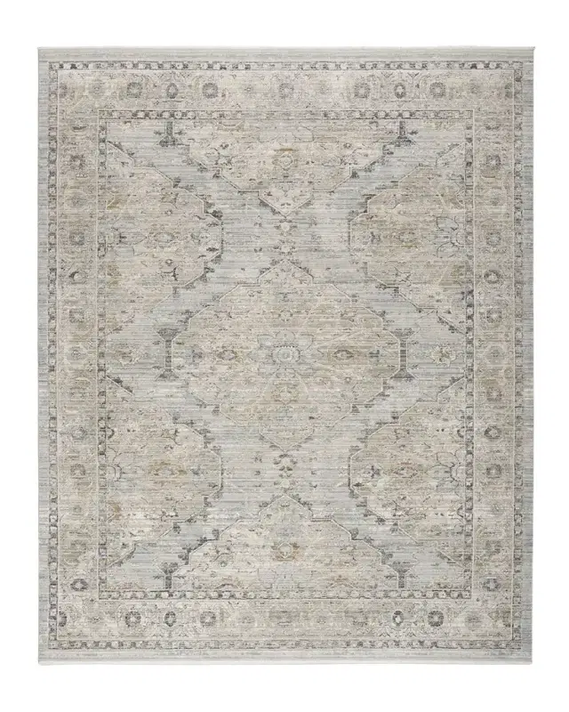 Nourison Lynx Light Blue Power-Loomed Rug