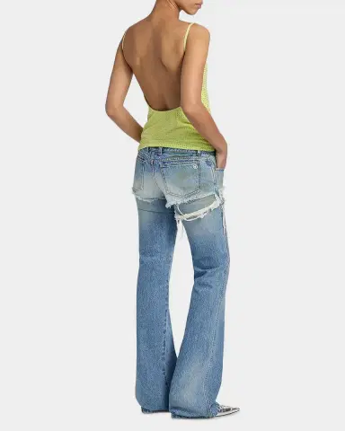 AREA Crystal Hotfix Mesh Backless Tank Top | Thumbnail 7 AREA Crystal Hotfix Mesh Backless Tank Top | Thumbnail 7