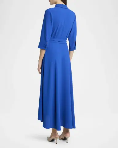 Talbot Runhof Honneur Crepe Midi Shirtdress | Thumbnail 3 Talbot Runhof Honneur Crepe Midi Shirtdress | Thumbnail 3