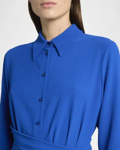 Talbot Runhof Honneur Crepe Midi Shirtdress | Thumbnail 5 Talbot Runhof Honneur Crepe Midi Shirtdress | Thumbnail 5