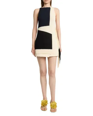 Proenza Schouler Saskia Color-Block Textured Knit Top | Thumbnail 1 Proenza Schouler Saskia Color-Block Textured Knit Top | Thumbnail 1