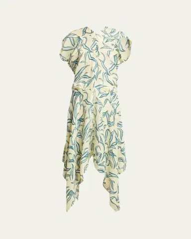 Proenza Schouler Sybella Printed Draped Maxi Dress | Thumbnail 5