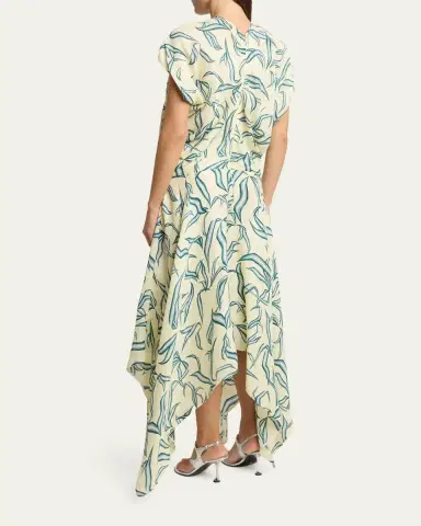 Proenza Schouler Sybella Printed Draped Maxi Dress | Thumbnail 7