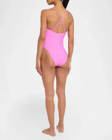 Ramy Brook Bexley V-Neck One-Piece Swimsuit | Thumbnail 3