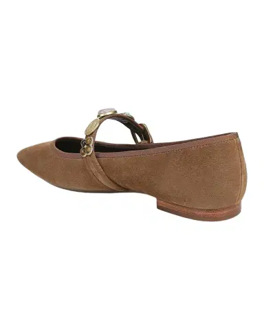 Veronica Beard Selene Charms Suede Ballerina Flats | Thumbnail 1 Veronica Beard Selene Charms Suede Ballerina Flats | Thumbnail 1