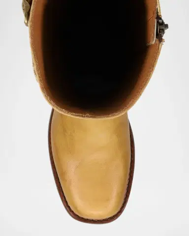 Frye Campus Oiled Leather Low Heel Tall Riding Boots | Thumbnail 4