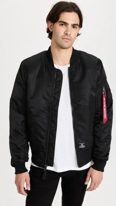 Alpha Industries MA-1 Regular Fit Flight Jacket Black | Thumbnail 2