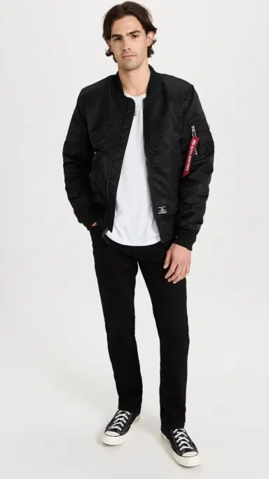 Alpha Industries MA-1 Regular Fit Flight Jacket Black | Thumbnail 5