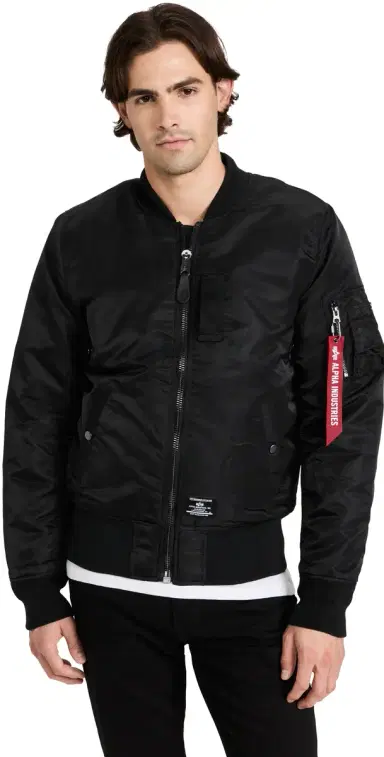 Alpha Industries MA-1 Regular Fit Flight Jacket Black | Thumbnail 1