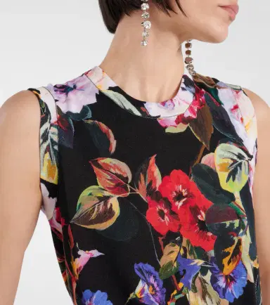 Dolce & Gabbana Floral silk knit tank top | Thumbnail 3 Dolce & Gabbana Floral silk knit tank top | Thumbnail 3