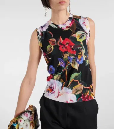 Dolce & Gabbana Floral silk knit tank top | Thumbnail 5 Dolce & Gabbana Floral silk knit tank top | Thumbnail 5