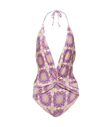 Adriana Degreas Exotic Coral printed halterneck swimsuit | Thumbnail 1