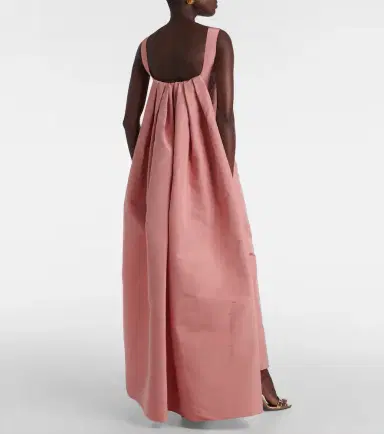 Oscar de la Renta Caped silk faille gown | Thumbnail 6
