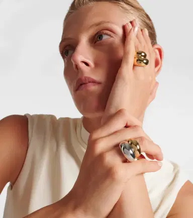 Jennifer Fisher Chavez yellow and white gold ring | Thumbnail 3