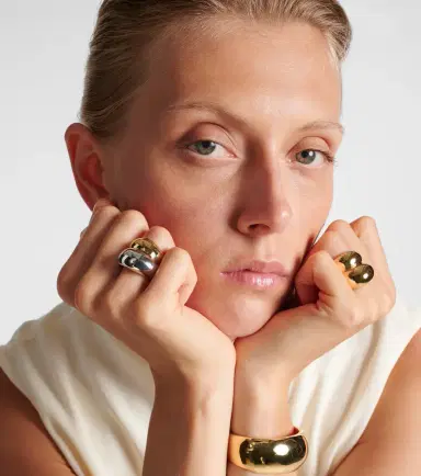 Jennifer Fisher Chavez yellow and white gold ring | Thumbnail 4