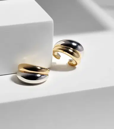 Jennifer Fisher Chavez gold and rhodium-plated ear cuffs | Thumbnail 3