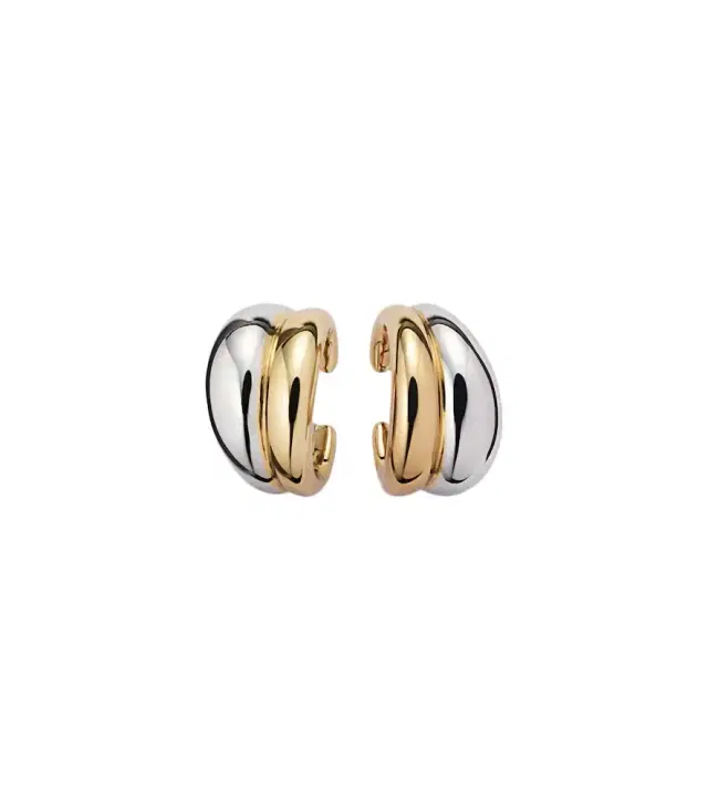 Jennifer Fisher Chavez gold and rhodium-plated ear cuffs