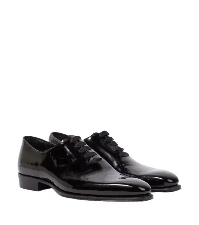 Merlin patent leather Oxford shoes