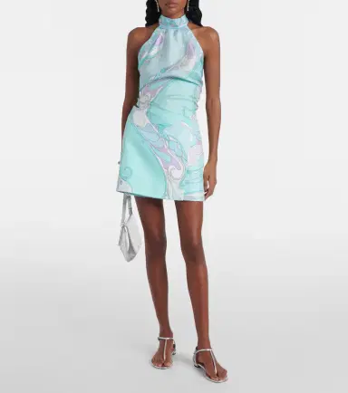 Pucci Orchidee silk twill miniskirt | Thumbnail 4 Pucci Orchidee silk twill miniskirt | Thumbnail 4