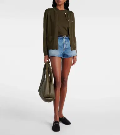 Gucci Mid-rise denim shorts | Thumbnail 2