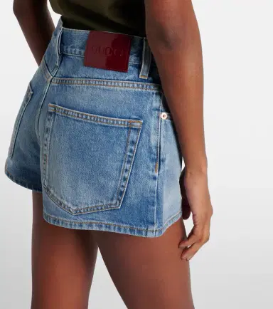 Gucci Mid-rise denim shorts | Thumbnail 4