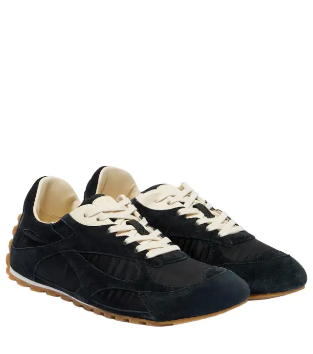 Orbit Flash suede-trimmed sneakers