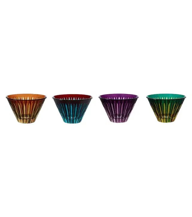 L'Objet Prism set of 4 glass bowls