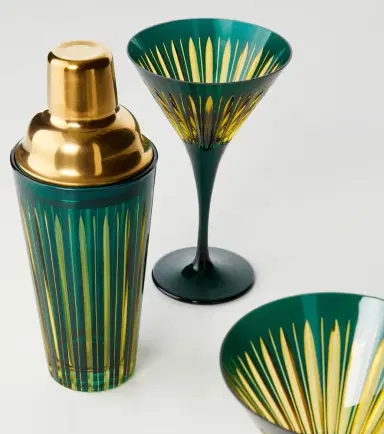 L'Objet Prism glass cocktail set | Thumbnail 2