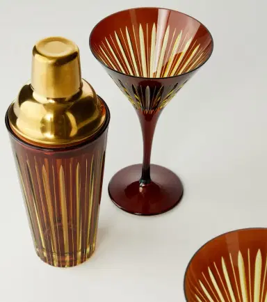 L'Objet Prism glass cocktail set | Thumbnail 3