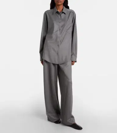 The Row Gala virgin wool wide-leg pants | Thumbnail 4