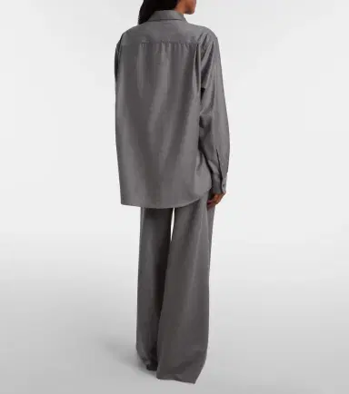 The Row Gala virgin wool wide-leg pants | Thumbnail 5