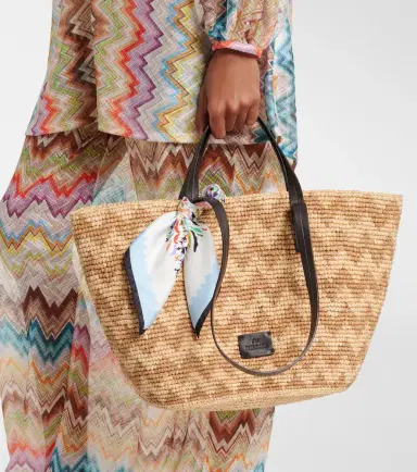 Missoni Zigzag Large raffia basket bag | Thumbnail 6
