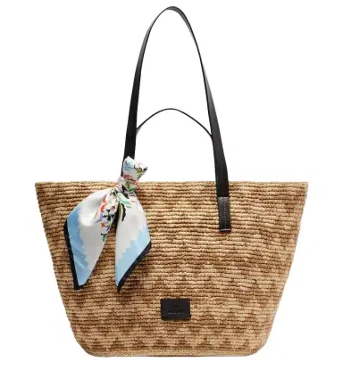 Missoni Zigzag Large raffia basket bag | Thumbnail 1