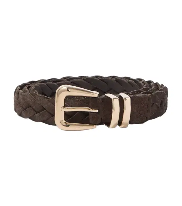 Brunello Cucinelli Braided suede belt